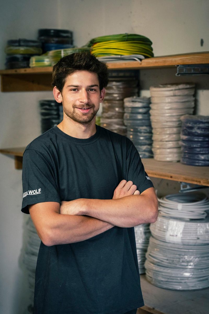Moritz Frisch, Elektroniker für Energie- und Gebäudetechnik bei Elektro Wolf