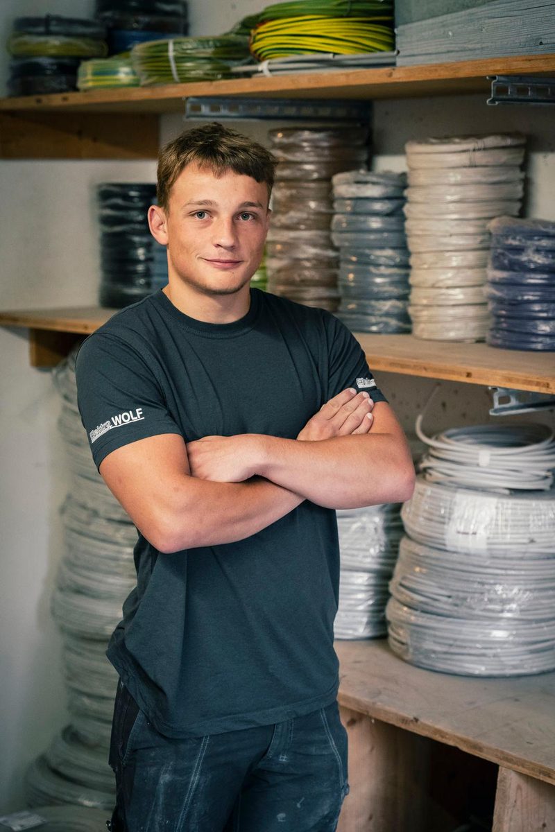 Stephan Geisenhofer, Azubi, Elektroniker für Energie- und Gebäudetechnik bei Elektro Wolf